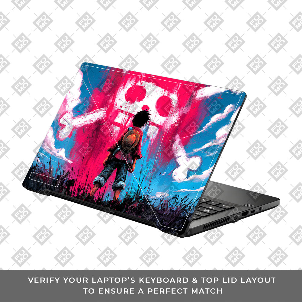 Straw Hat Graffiti One Piece Asus ROG Zephyrus G14 GA401 Laptop Skin