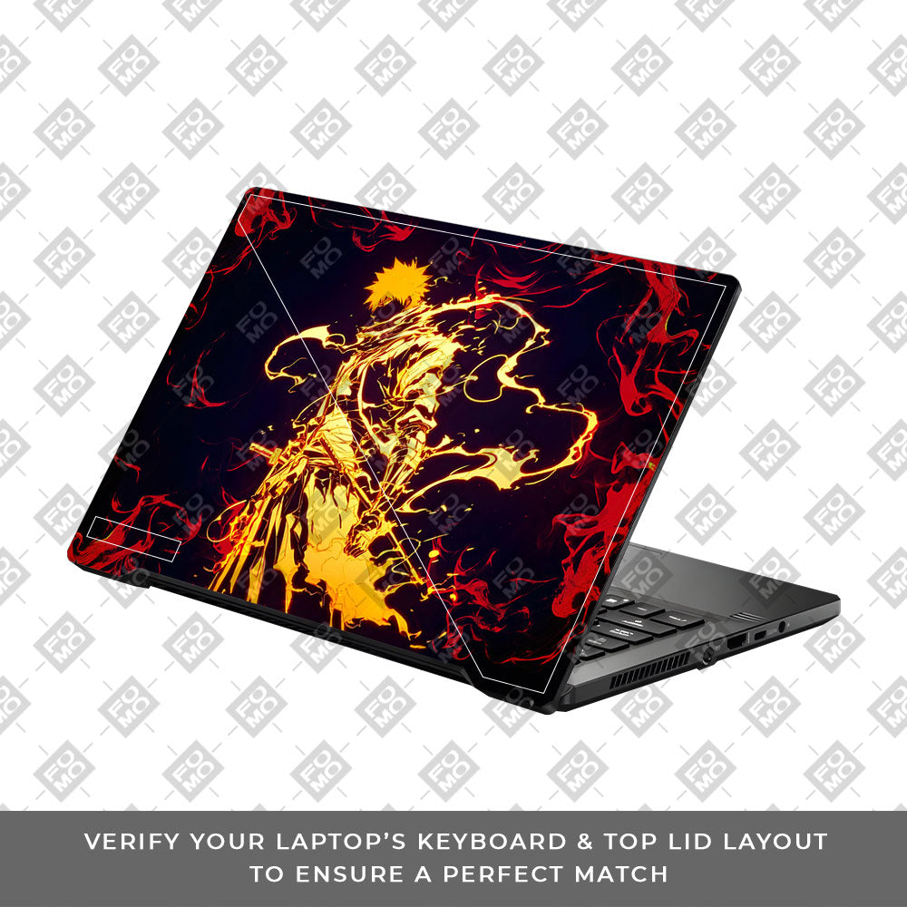 Bleach Ichigo Bankai Form Asus ROG Zephyrus G14 GA401 Laptop Skin