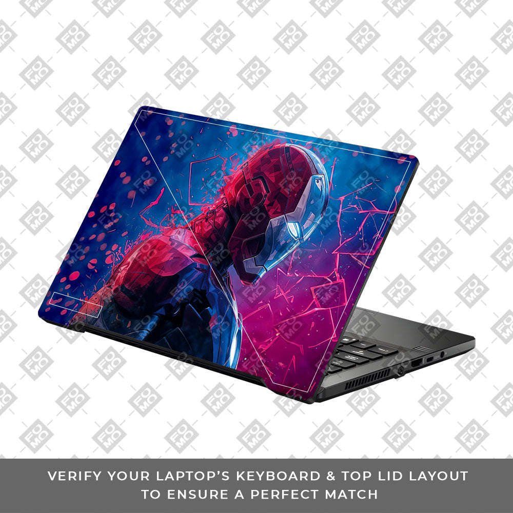 Iron Man Neon Tech Asus ROG Zephyrus G14 GA401 Laptop Skin