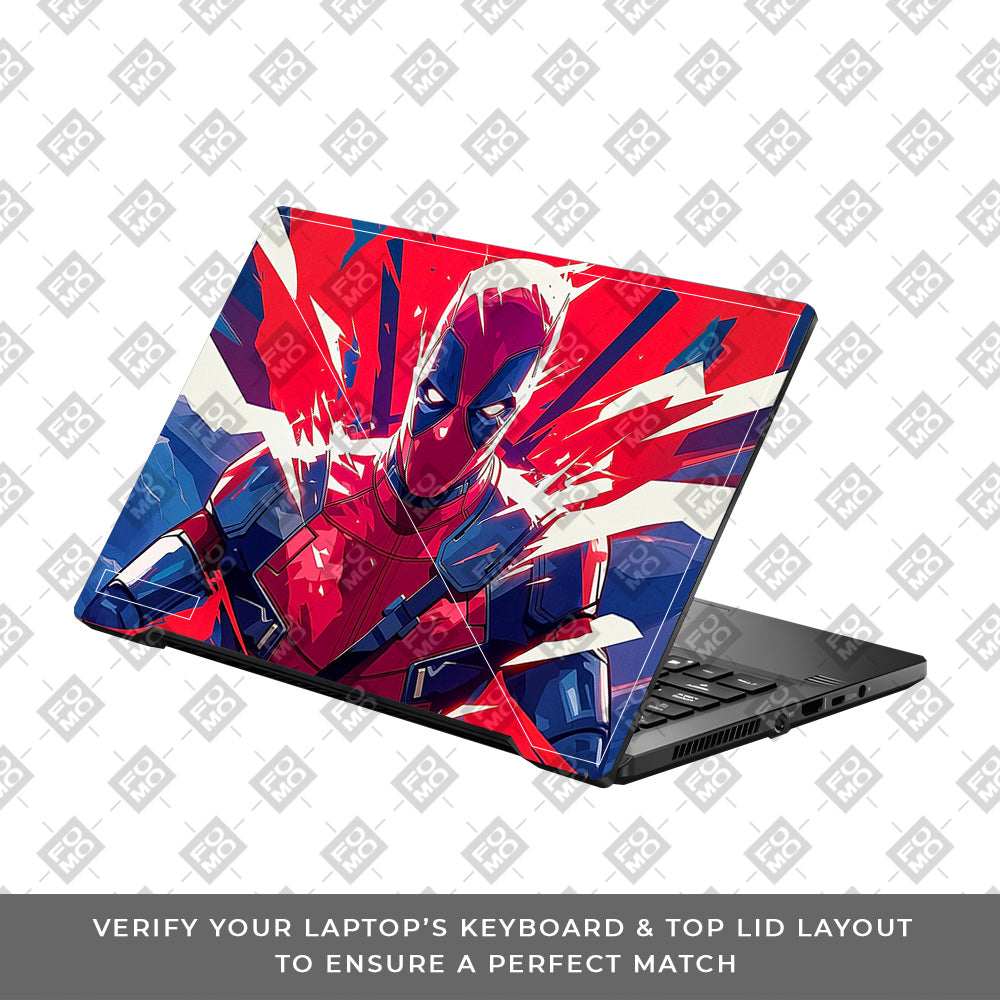 Deadpool Power Burst Asus ROG Zephyrus G14 GA401 3D Laptop Skin