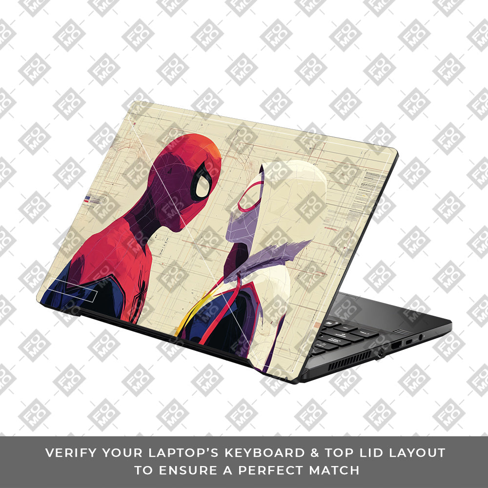 Spider Man X Spider Gwen Asus ROG Zephyrus G14 GA401 Laptop Skin
