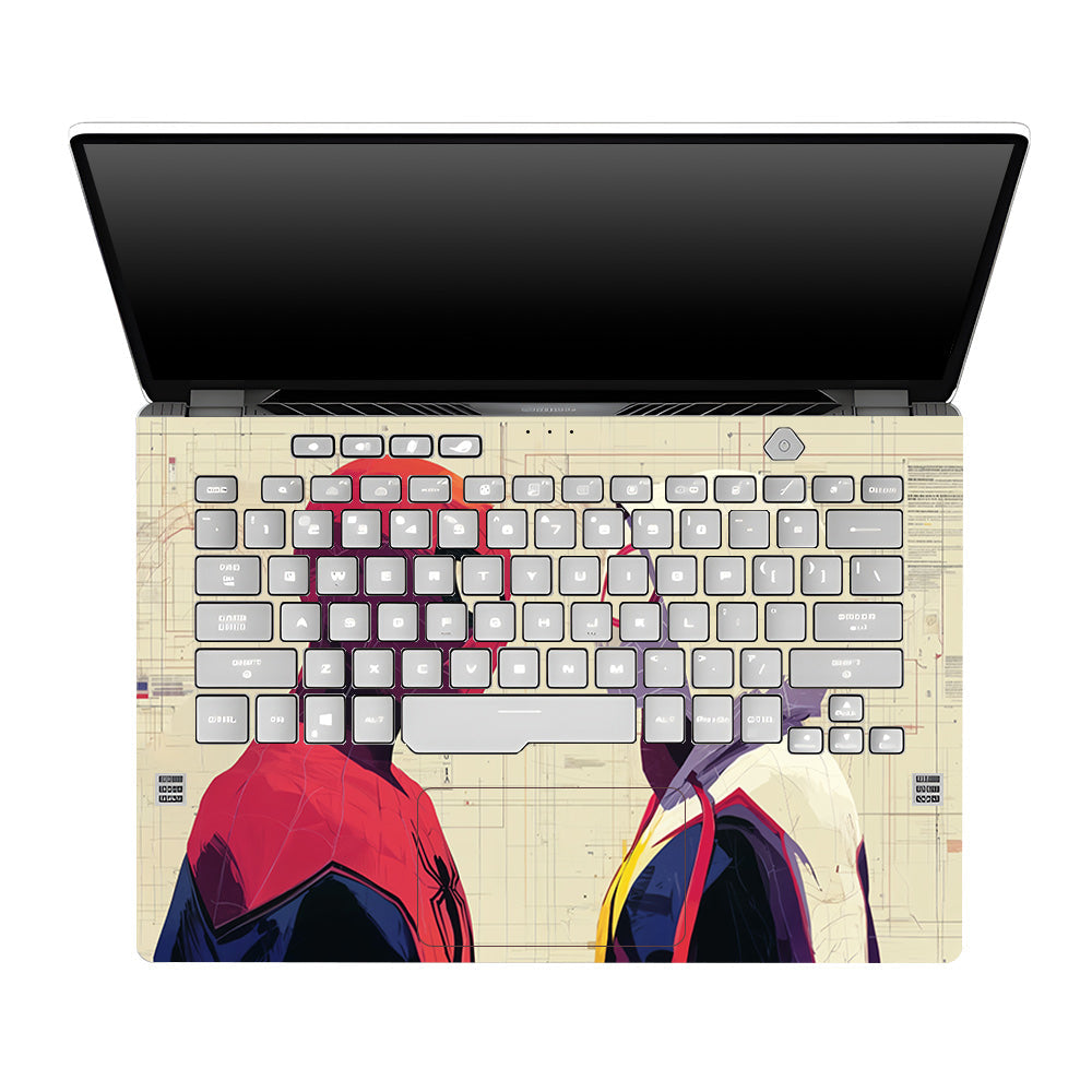 Spider Man X Spider Gwen Asus ROG Zephyrus G14 GA401 Laptop Skin