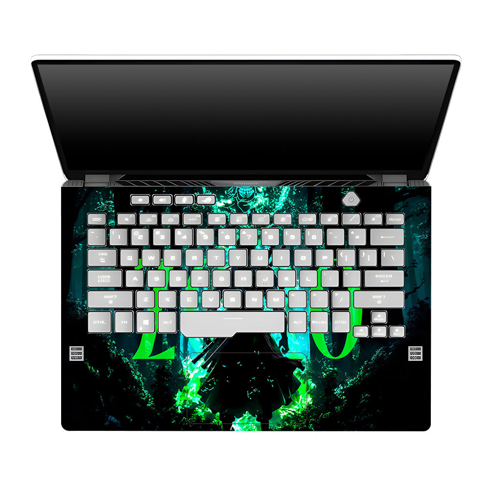 Zoro Green Aura Asus ROG Zephyrus G14 GA401 Laptop Skin
