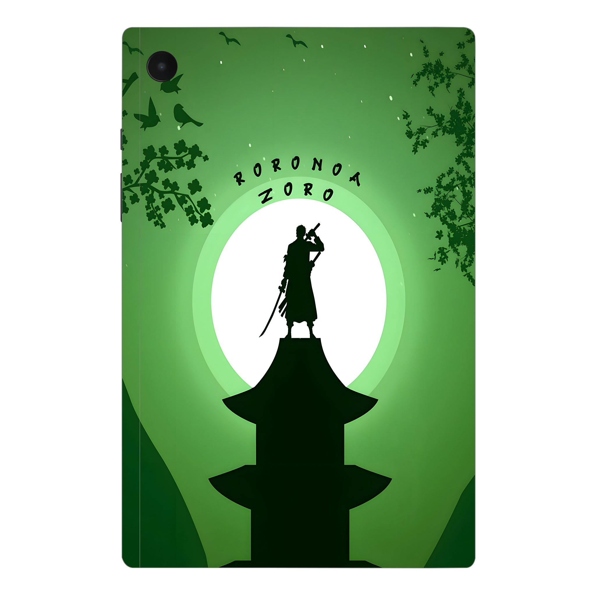 Samsung Galaxy Tab A8 Roronoa Zoro Silhouette Anime Tablet Skins