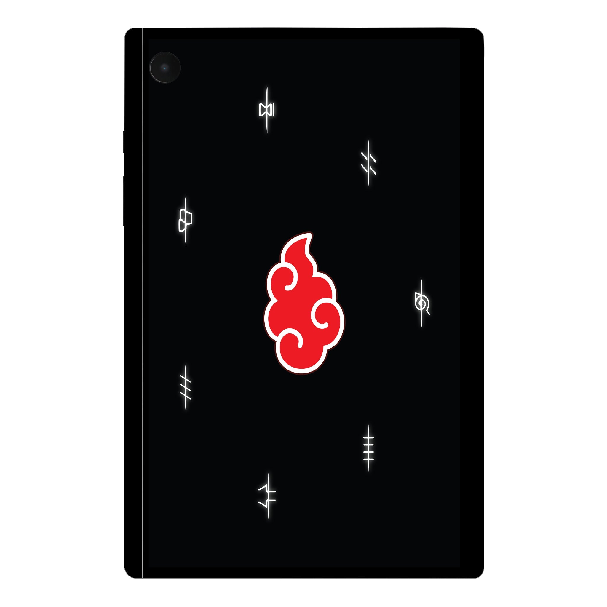 Samsung Galaxy Tab A8 Akatsuki Logo Naruto Anime Tablet Skins