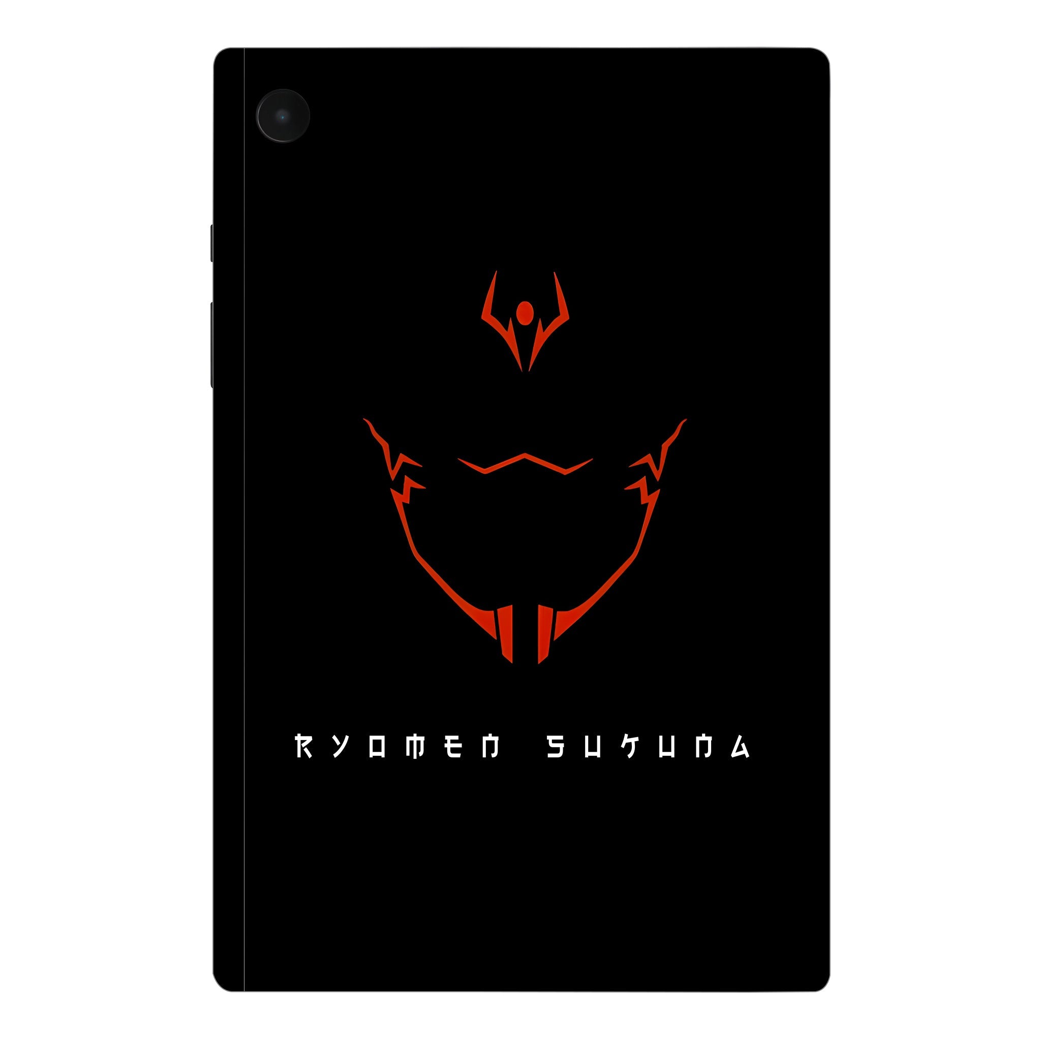 Samsung Galaxy Tab A8 Sukuna's Curse Mark in Red Anime Tablet Skins