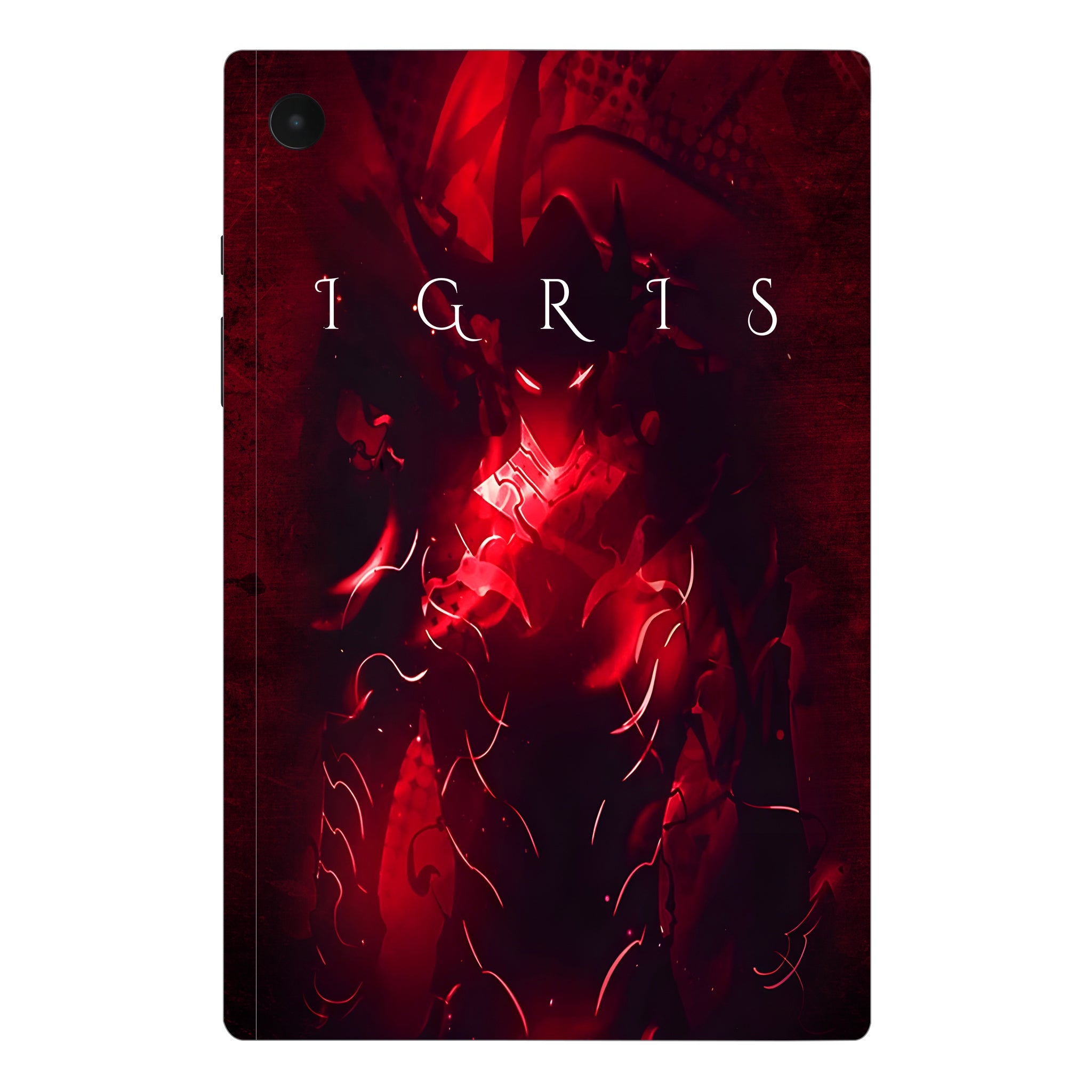 Samsung Galaxy Tab A8 Blood Red Commander Igris Anime Tablet Skins