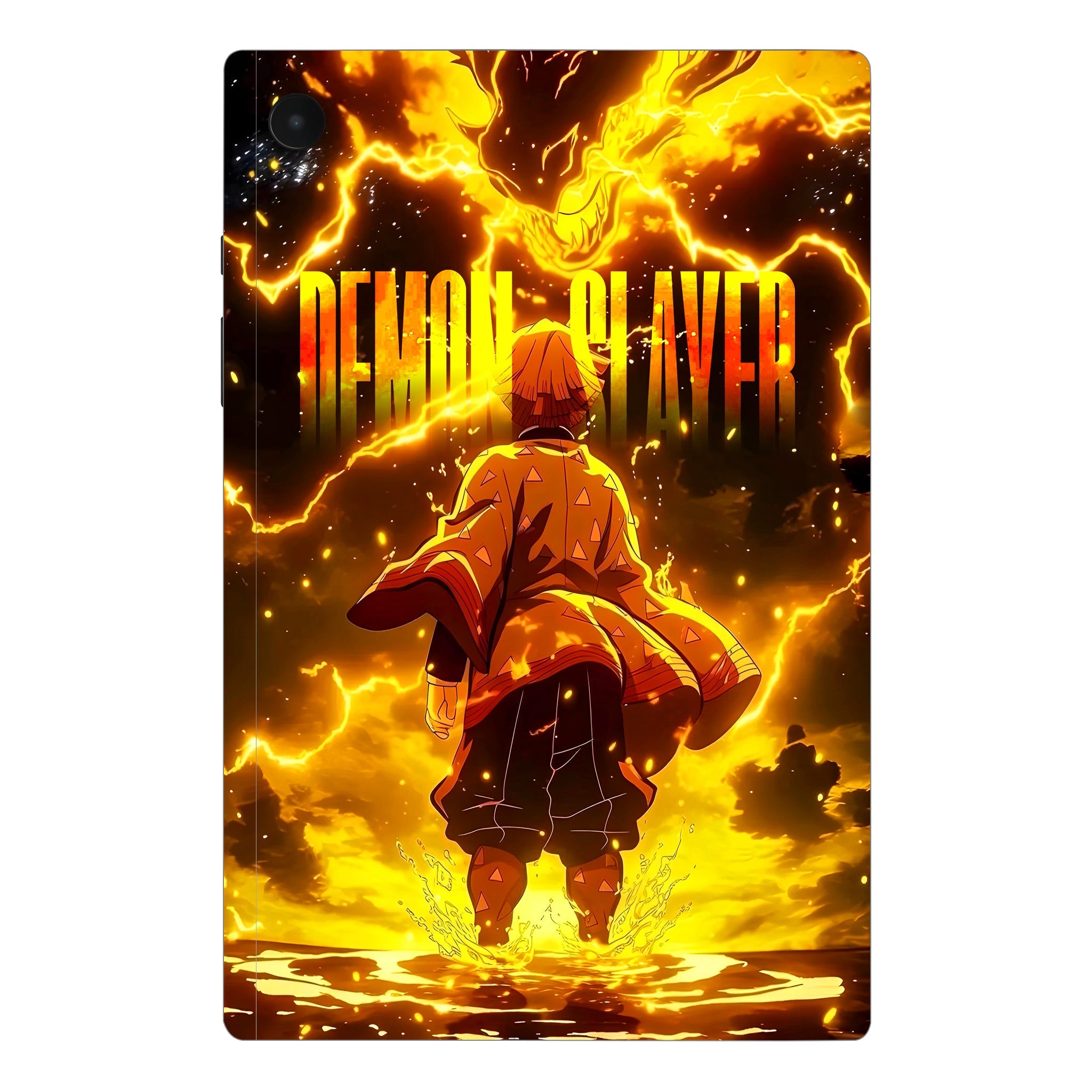 Samsung Galaxy Tab A8 Zenitsu Lightning Strike Anime Tablet Skins