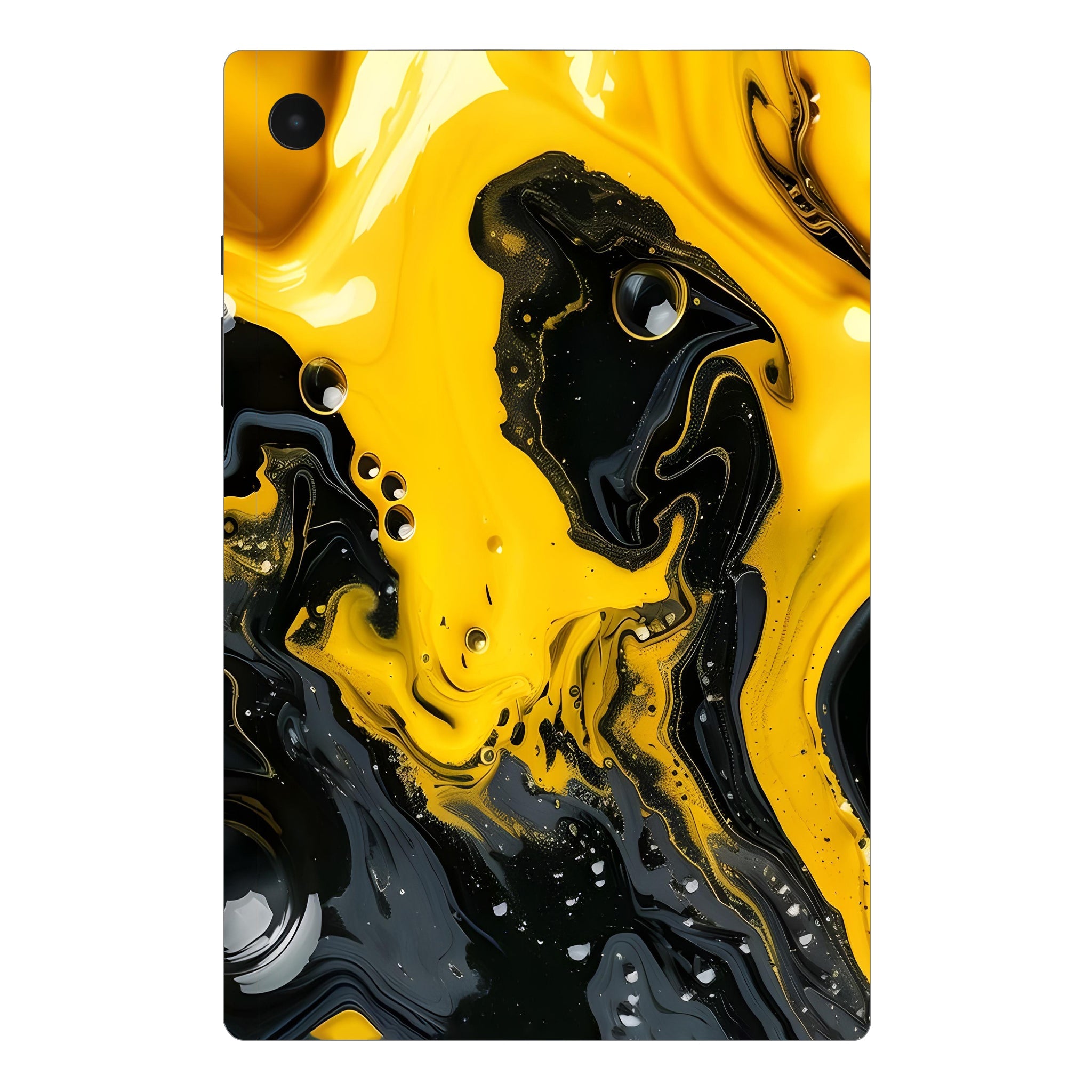 Samsung Galaxy Tab A8 Golden Liquid Tablet Skins