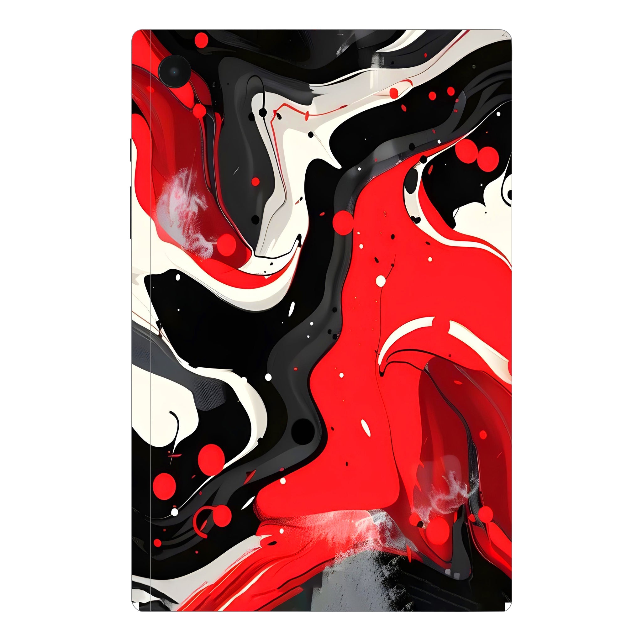 Samsung Galaxy Tab A8 Scarlet and White Motion Tablet Skins