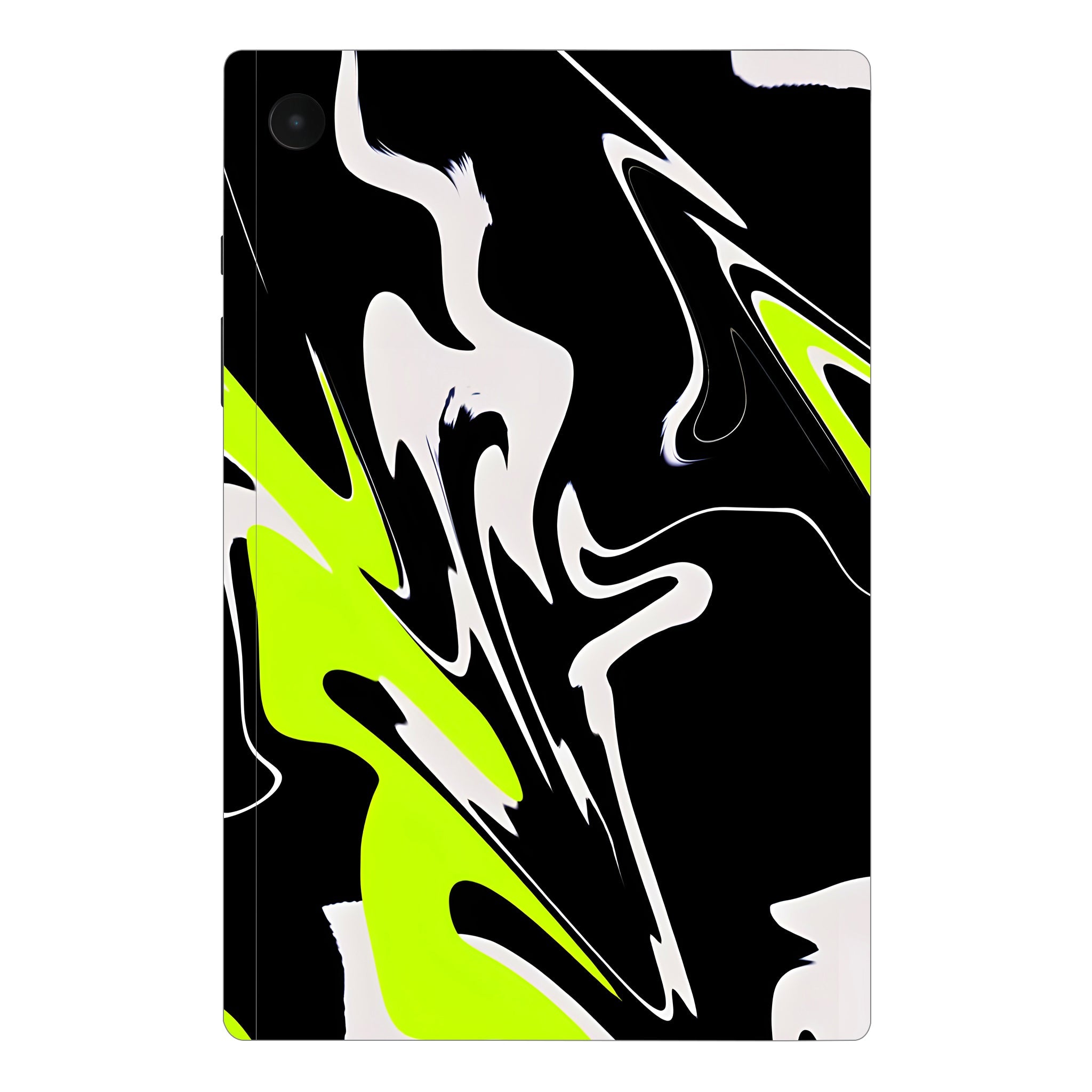 Samsung Galaxy Tab A8 Neon Green and Black Pattern Tablet Skins
