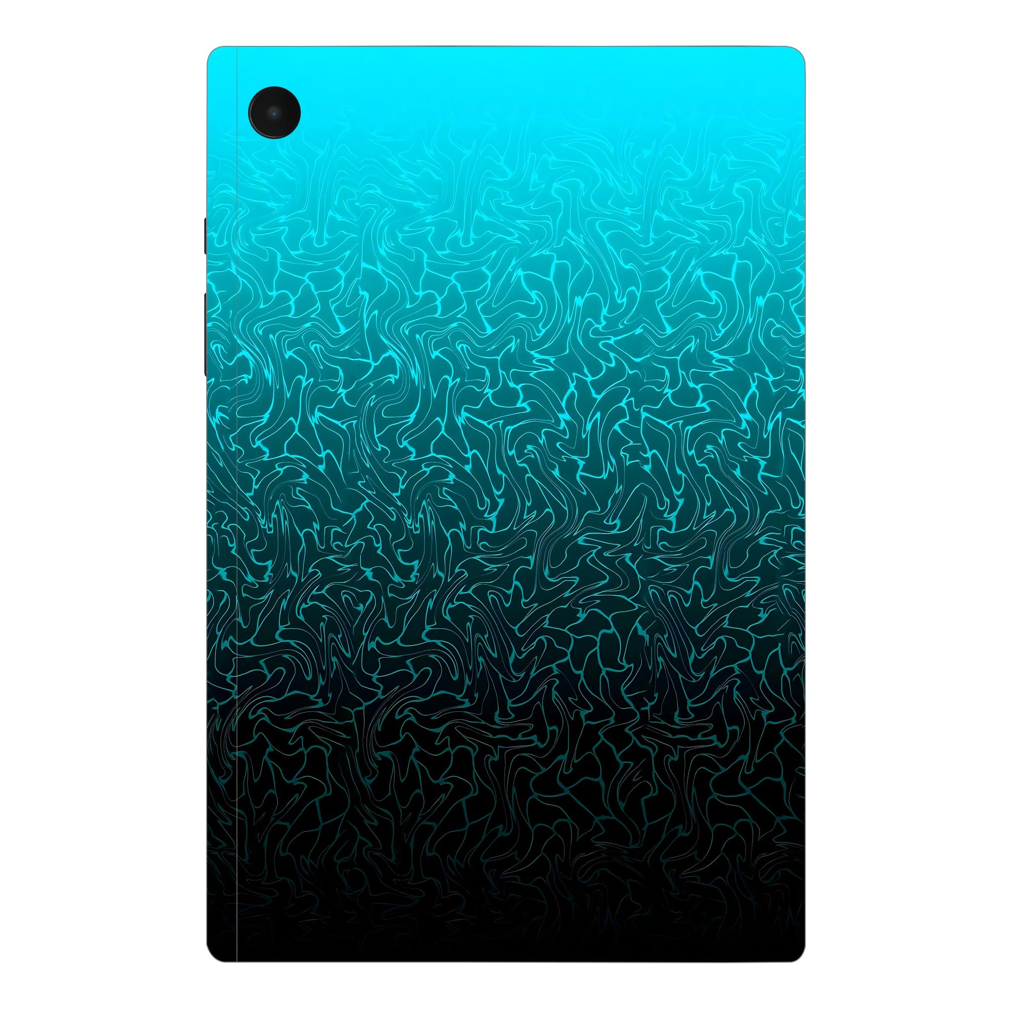 Samsung Galaxy Tab A8 Cyan Blue to Black Gradient Tablet Skins