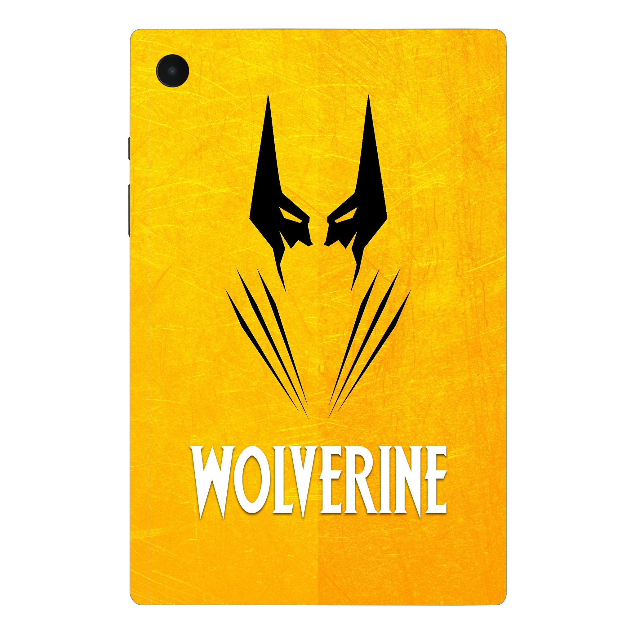 Samsung Galaxy Tab A8 Wolverine with Yellow Background Movies Tablet Skins