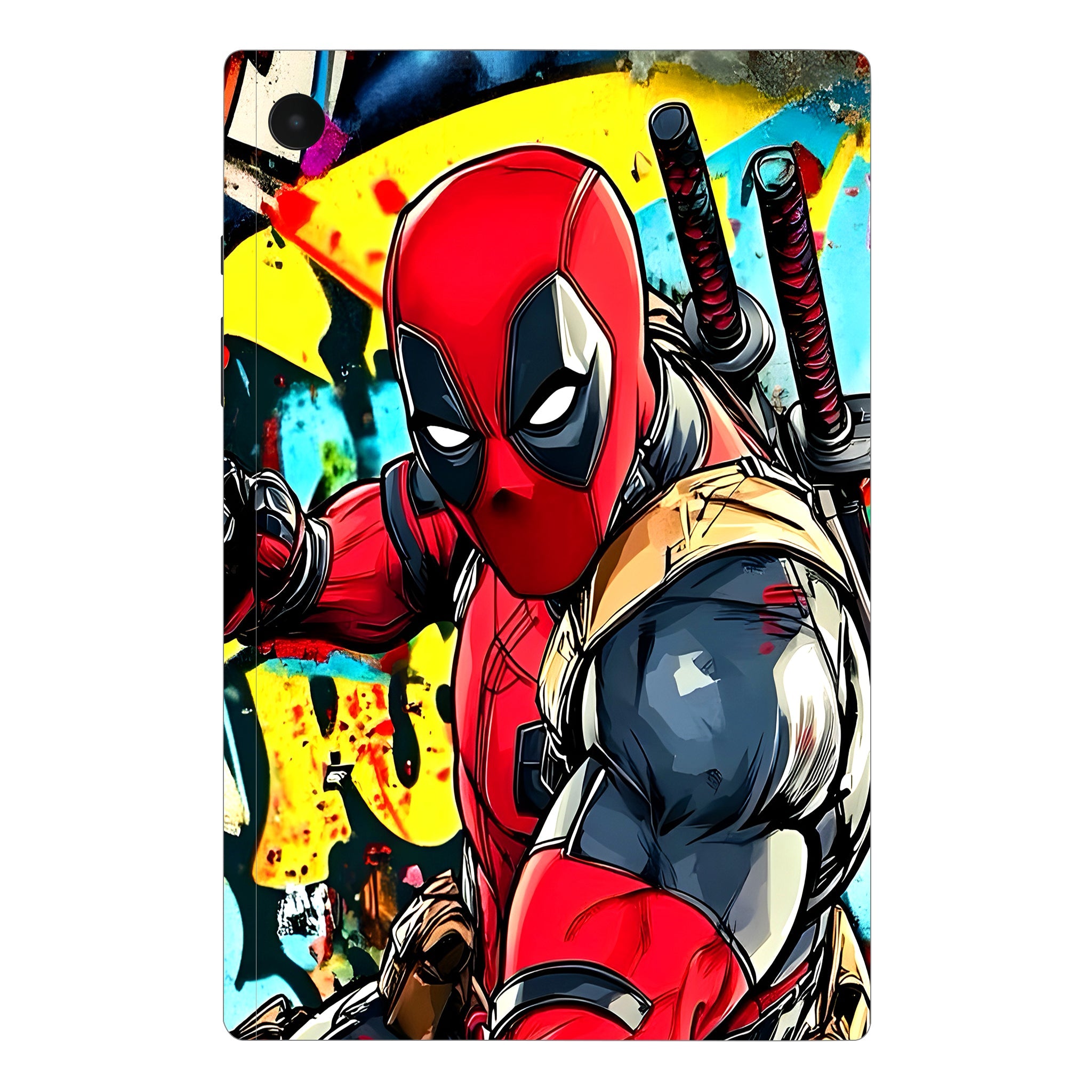 Samsung Galaxy Tab A8 Deadpool Graffiti Style Movies Tablet Skins