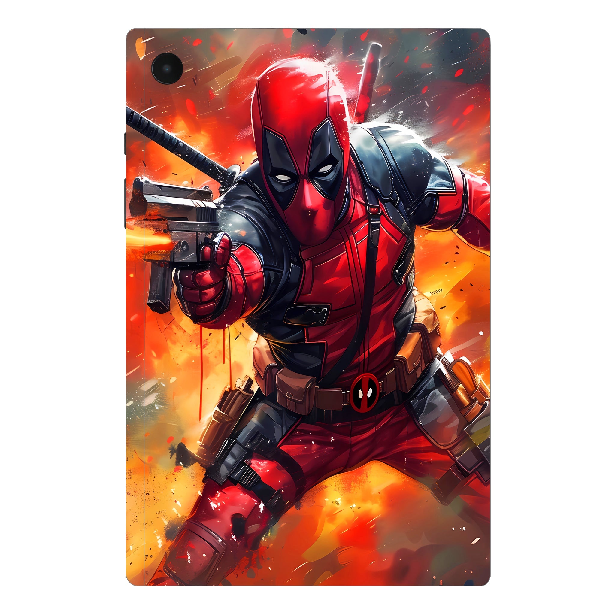Samsung Galaxy Tab A8 Deadpool in Action Movies Tablet Skins