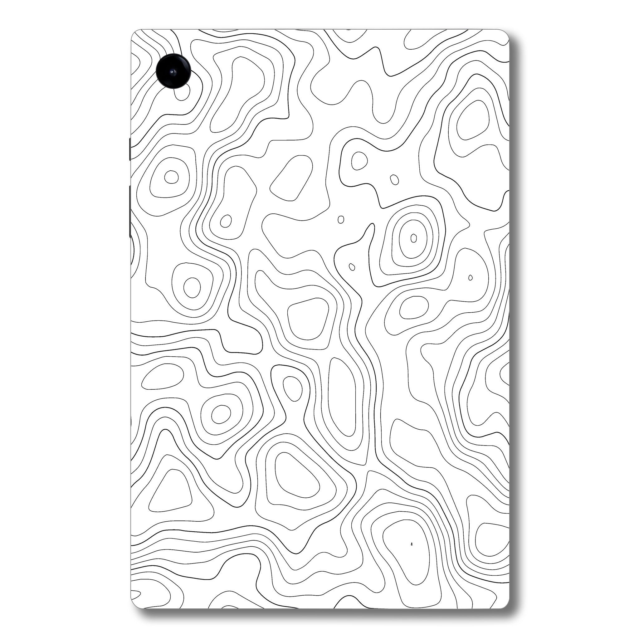 Samsung Galaxy Tab A9 White Contour Design Tablet Skins