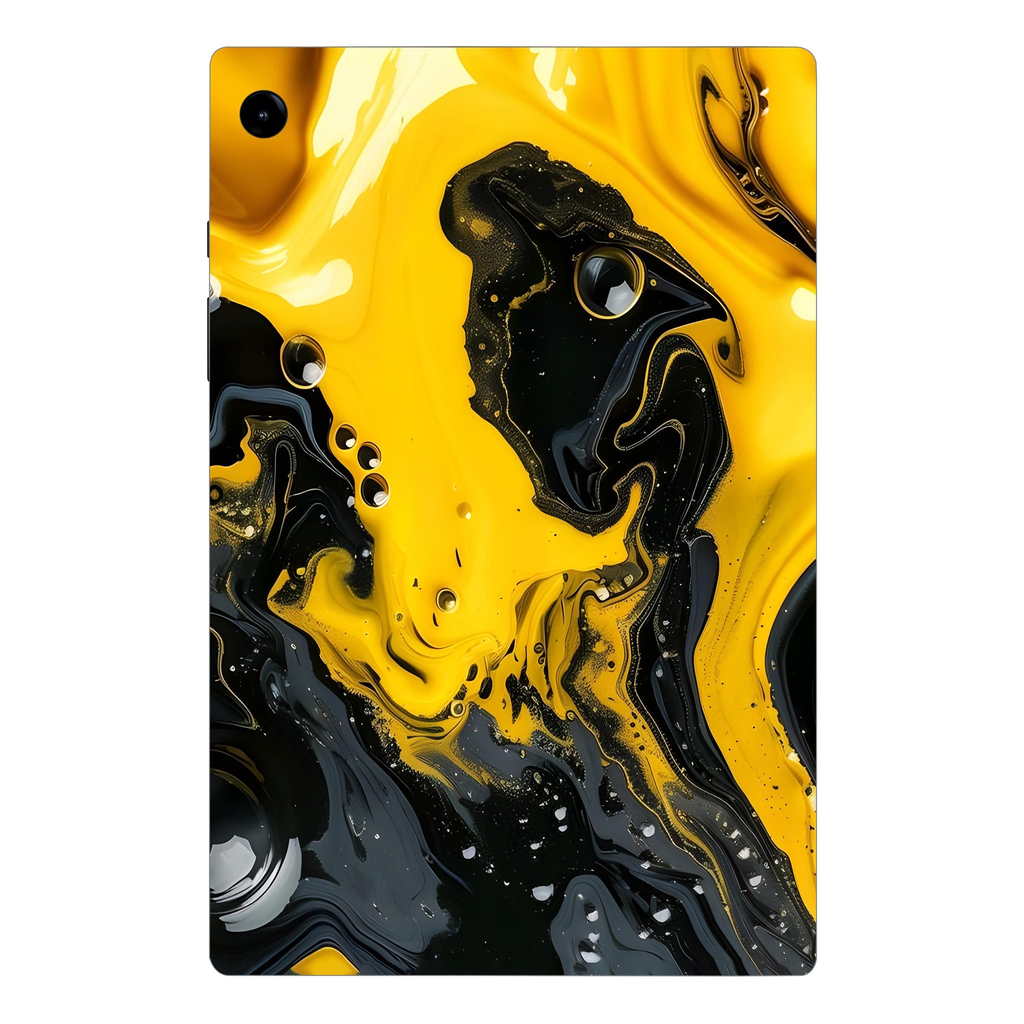 Samsung Galaxy Tab A9 Golden Liquid Tablet Skins