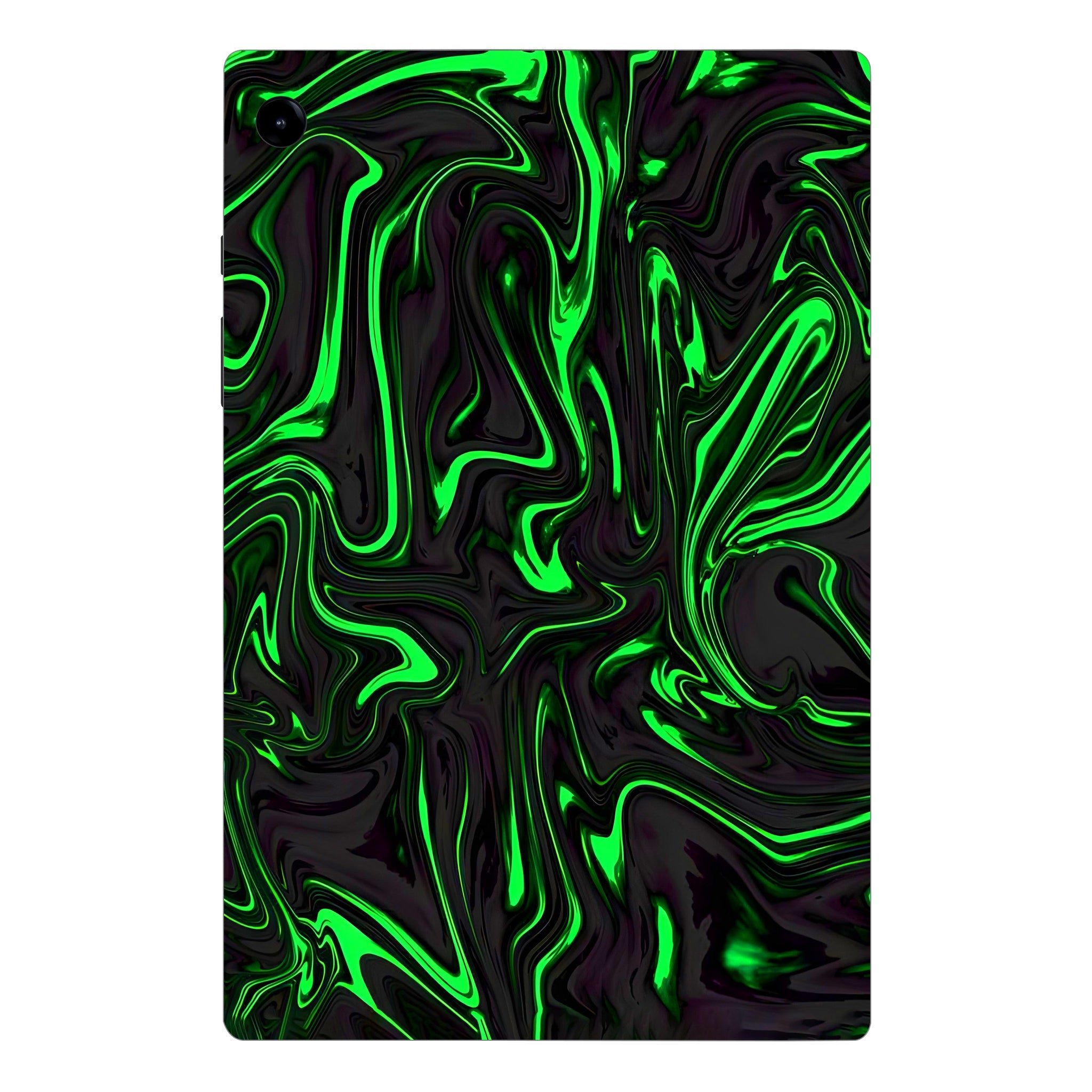Samsung Galaxy Tab A9 Green Liquid Pattern Tablet Skins