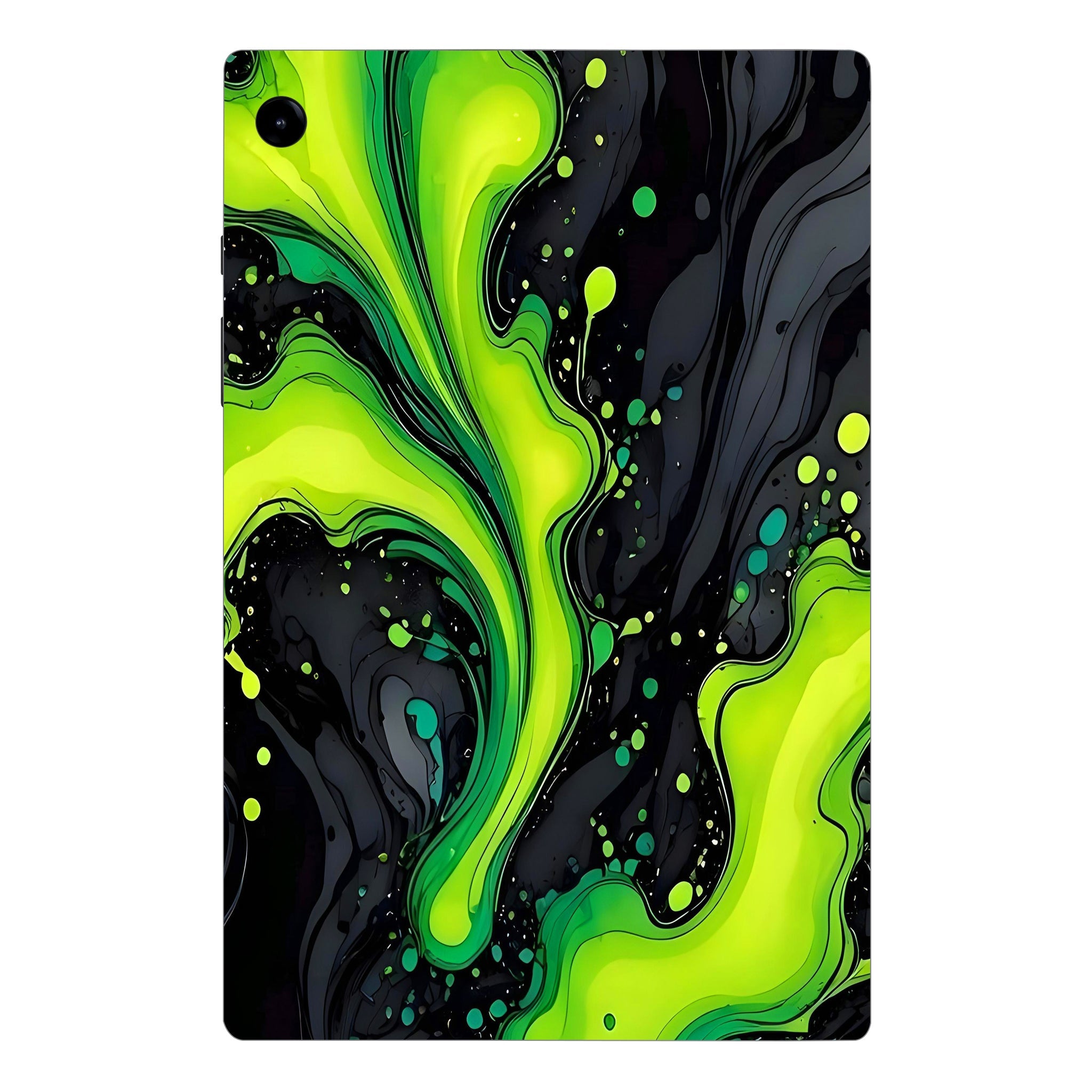 Samsung Galaxy Tab A9 Electric Lime Ripple Tablet Skins