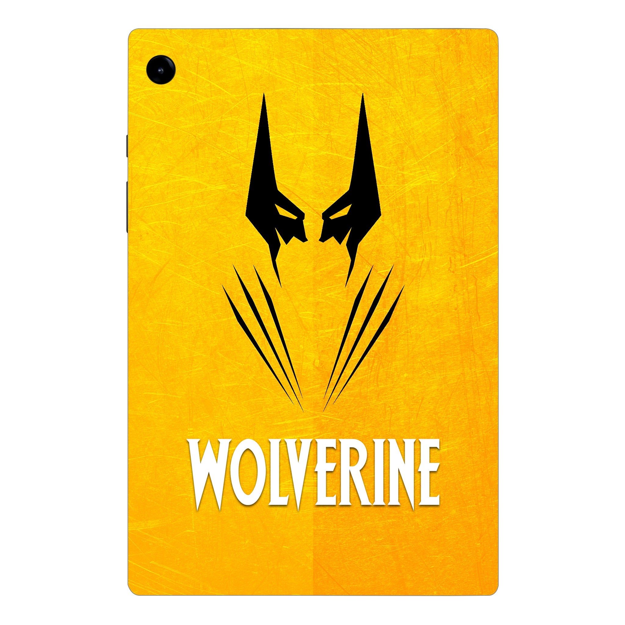 Samsung Galaxy Tab A9 Wolverine with Yellow Background Movies Tablet Skins