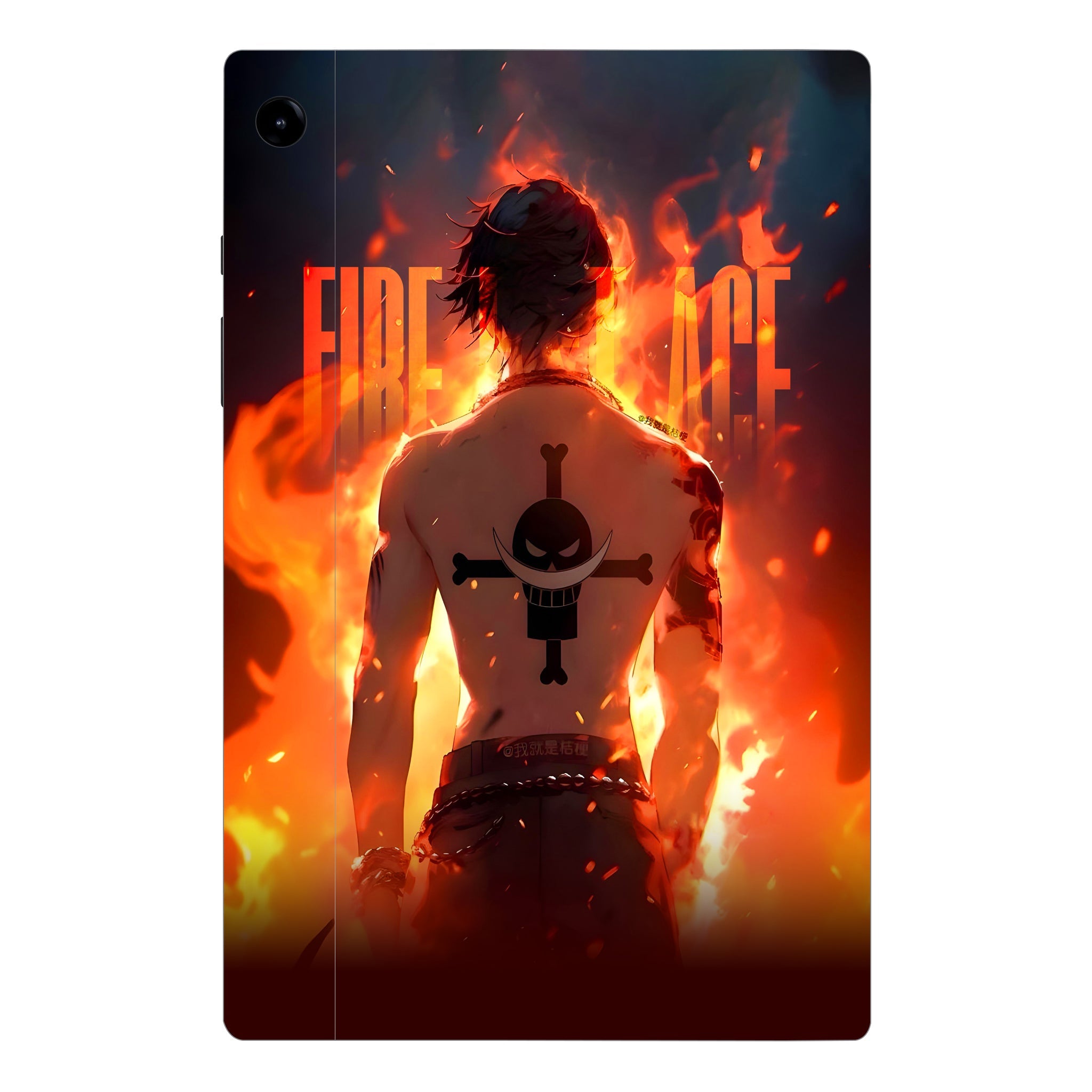 Samsung Galaxy Tab A9 Plus Portgas D. Ace Fire Fist Flame Anime Tablet Skins