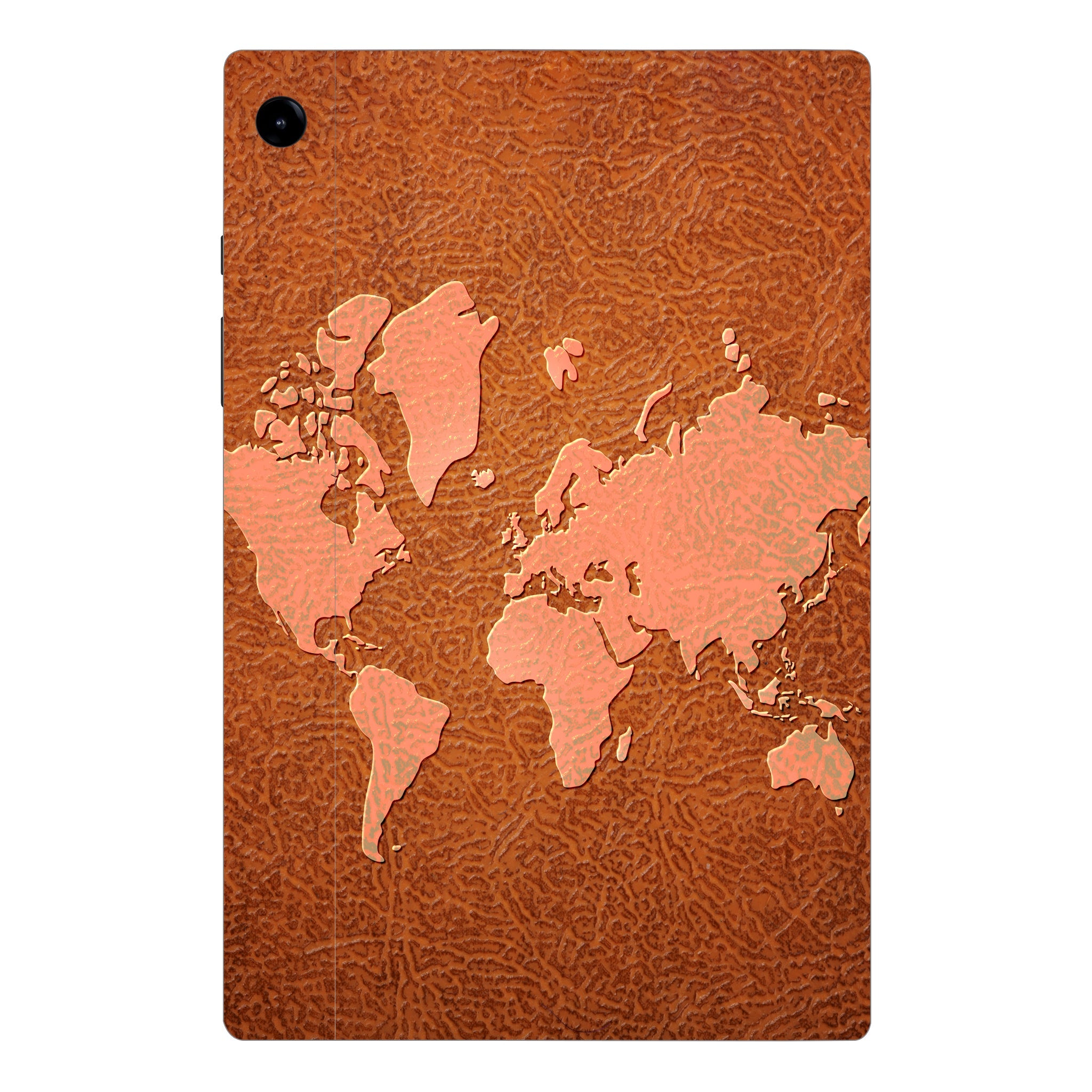 Samsung Galaxy Tab A9 Plus Brown World Map Tablet Skins
