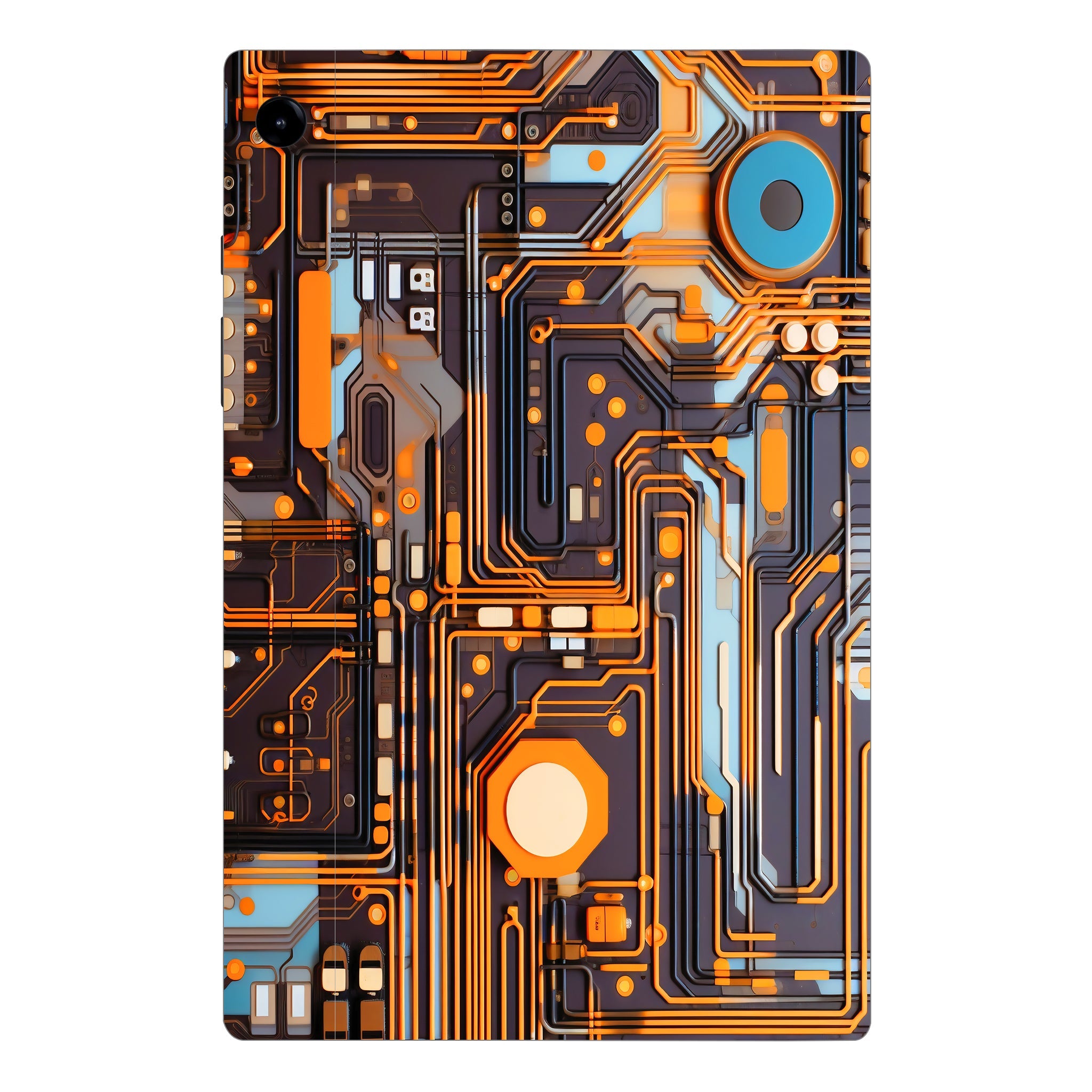 Samsung Galaxy Tab A9 Plus Copper Circuit Design Tablet Skins