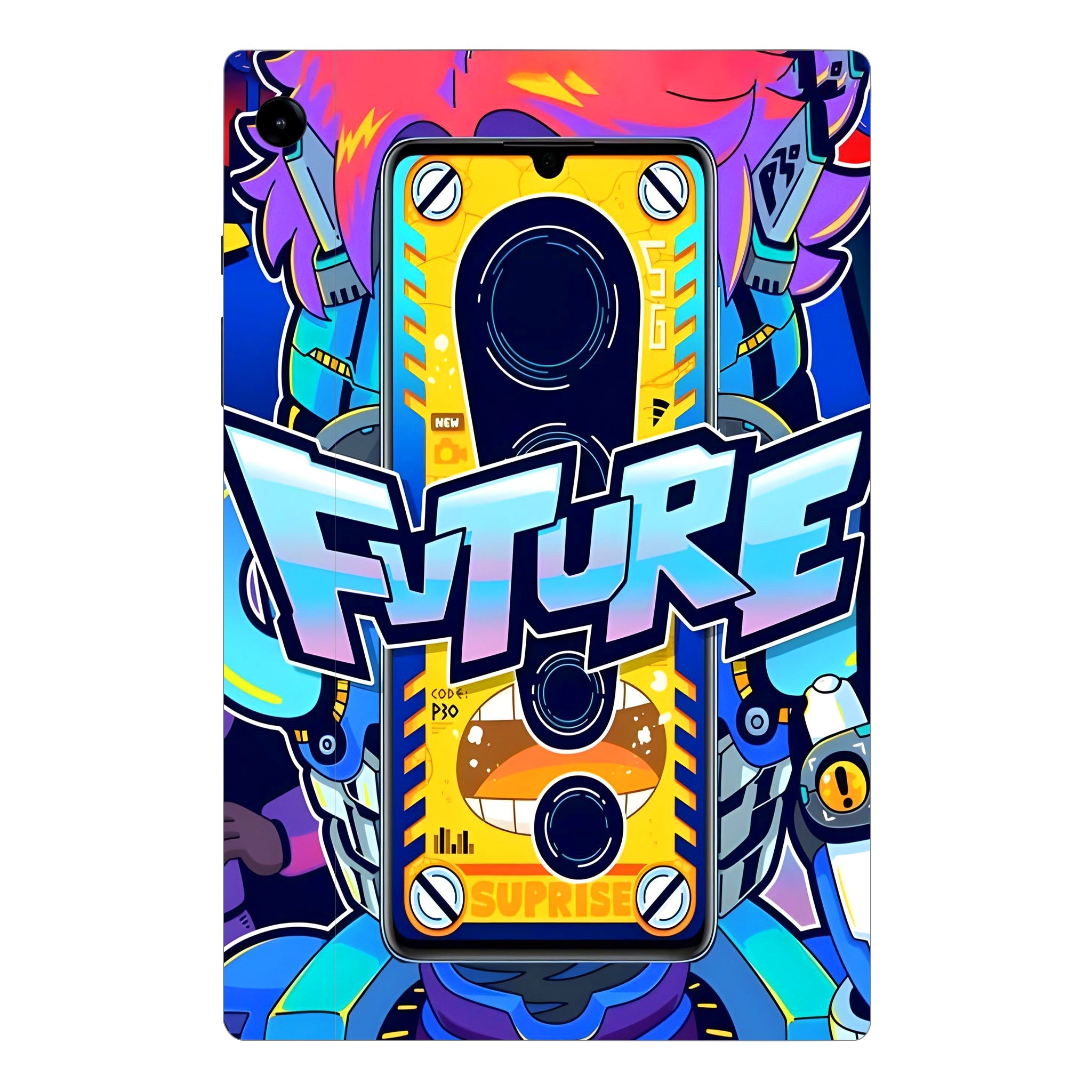 Samsung Galaxy Tab A9 Plus Futuristic Cyberpunk Tablet Skins