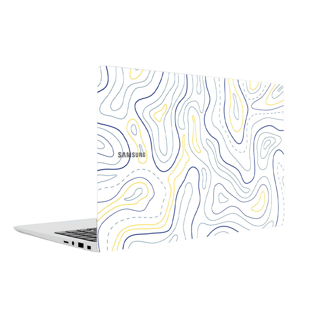 Minimalist Colorful Contours Samsung Galaxy Book 4 15.6 Laptop Skin