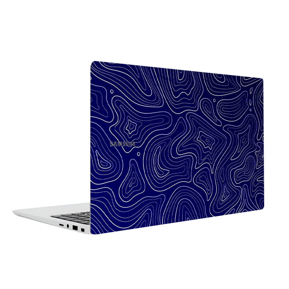 Deep Blue Contour Depths Samsung Galaxy Book 4 15.6 Laptop Skin