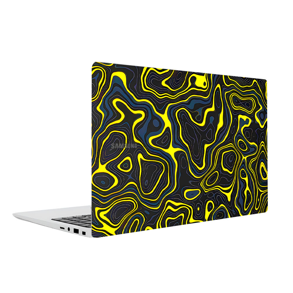 Neon Lava Contours Samsung Galaxy Book 4 15.6 Laptop Skin