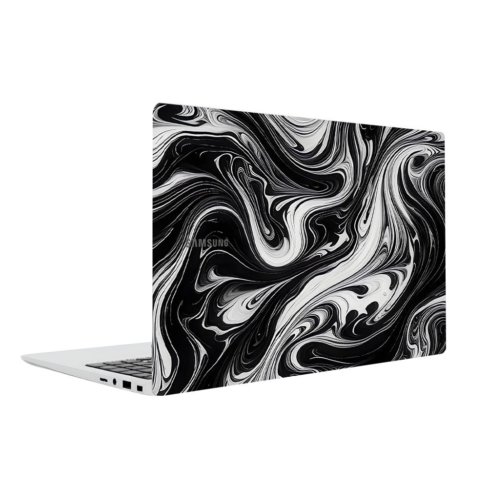 Black and White Marble Samsung Galaxy Book 4 15.6 Laptop Skin