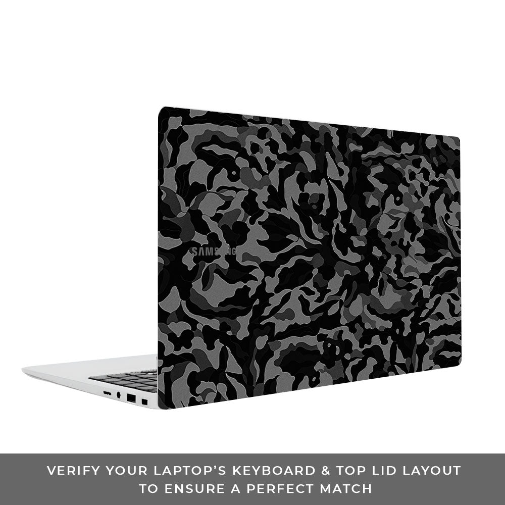 Black Camouflage Samsung Galaxy Book 4 15.6 Laptop Skin