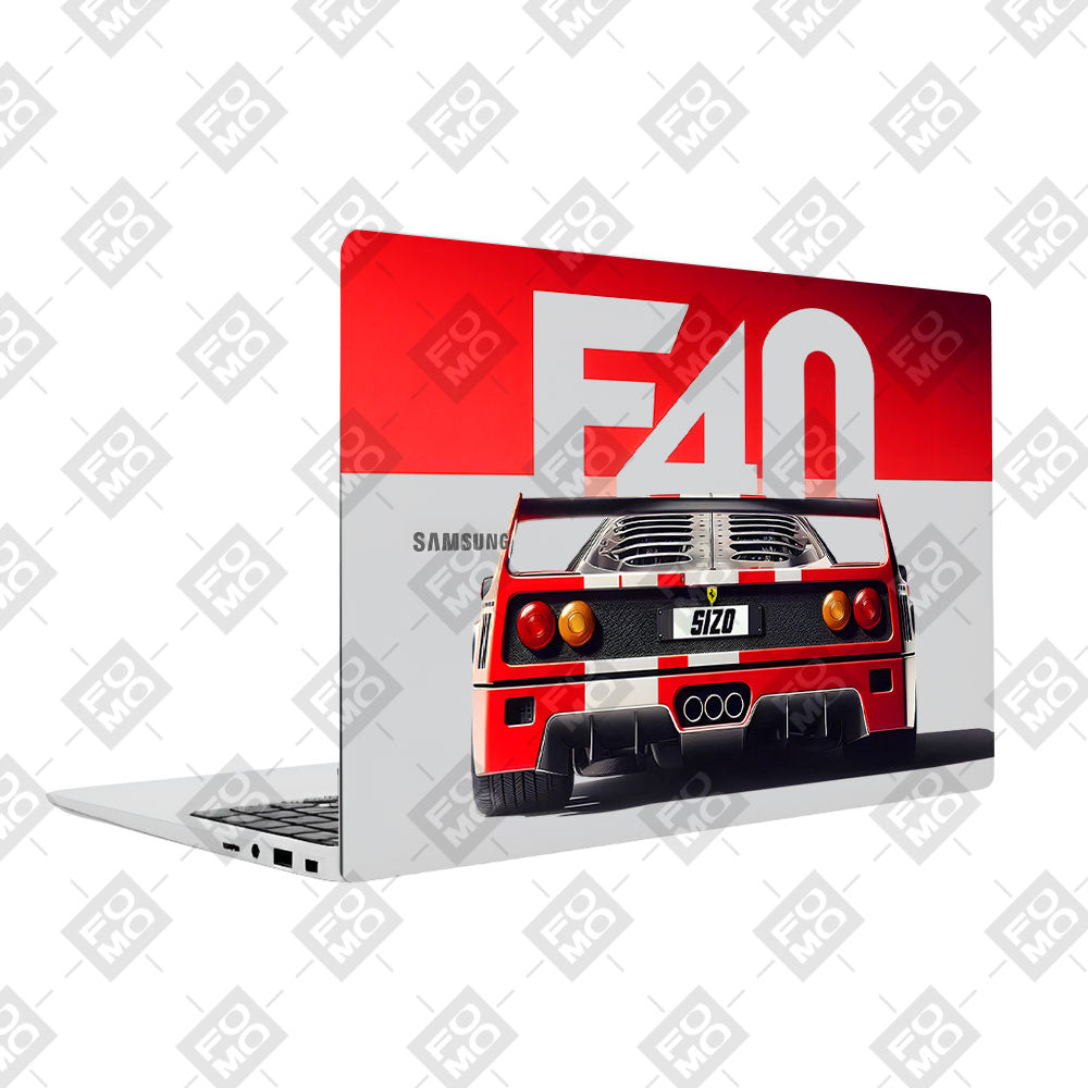 Transparent Ferrari F40 Samsung Galaxy Book 4 15.6 Laptop Skin