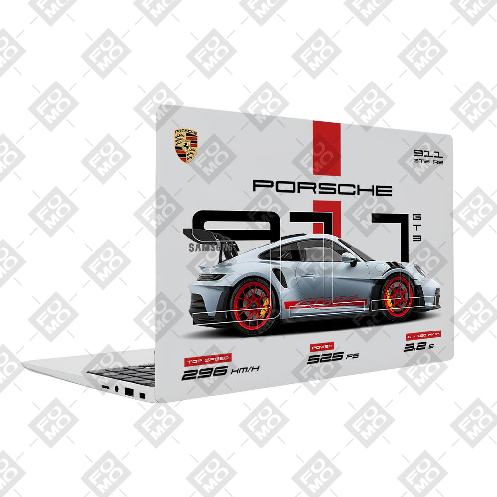 Transparent Porsche 911 GT3 RS Samsung Galaxy Book 4 15.6 Laptop Skin