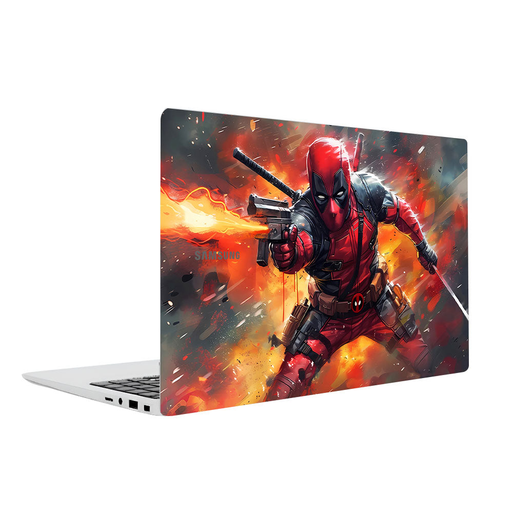 Deadpool in Action Samsung Galaxy Book 4 15.6 Laptop Skin