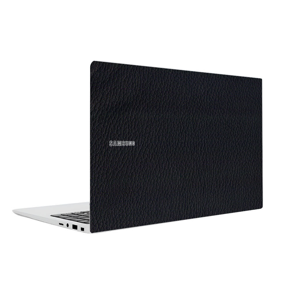 Textured Black Leather Samsung Galaxy Book 4 15.6 Laptop Skin