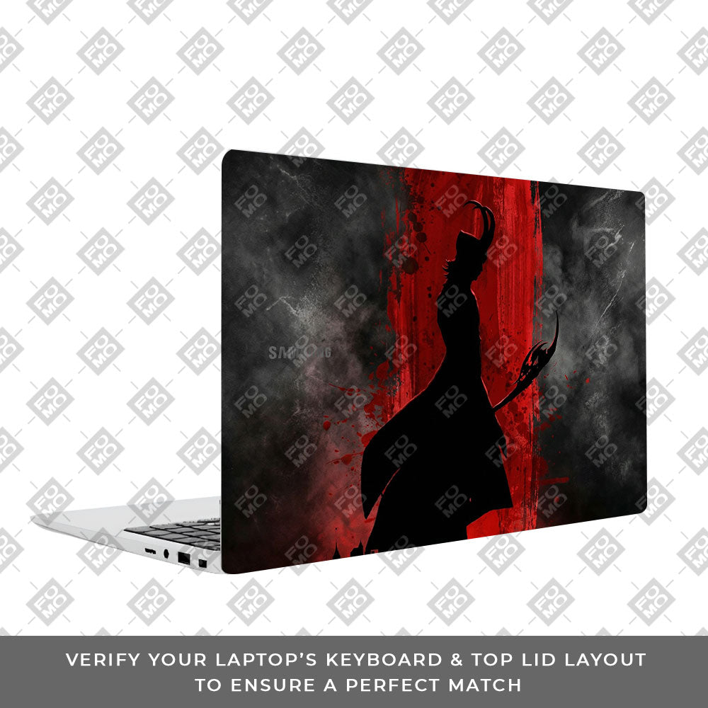 Loki Silhouette Red Strike Samsung Galaxy Book 4 15.6 Laptop Skin