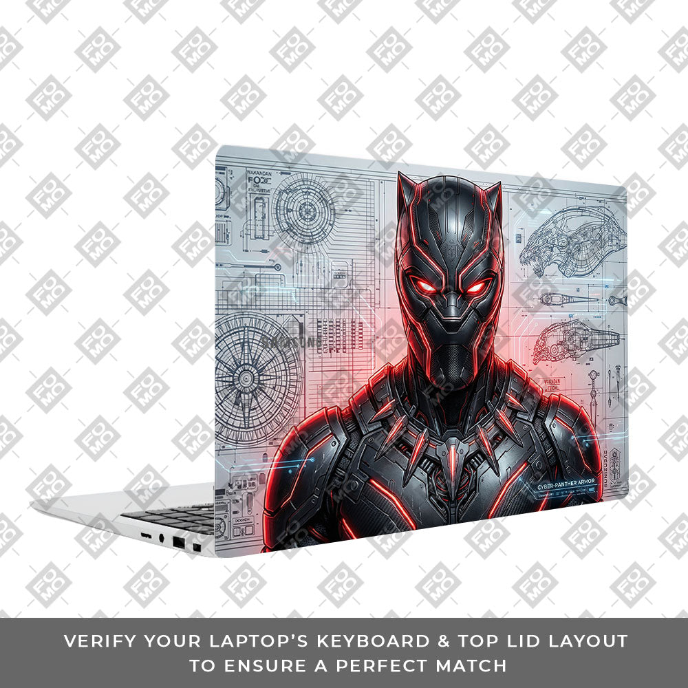 Black Panther Vibranium Tech Samsung Galaxy Book 4 15.6 Laptop Skin