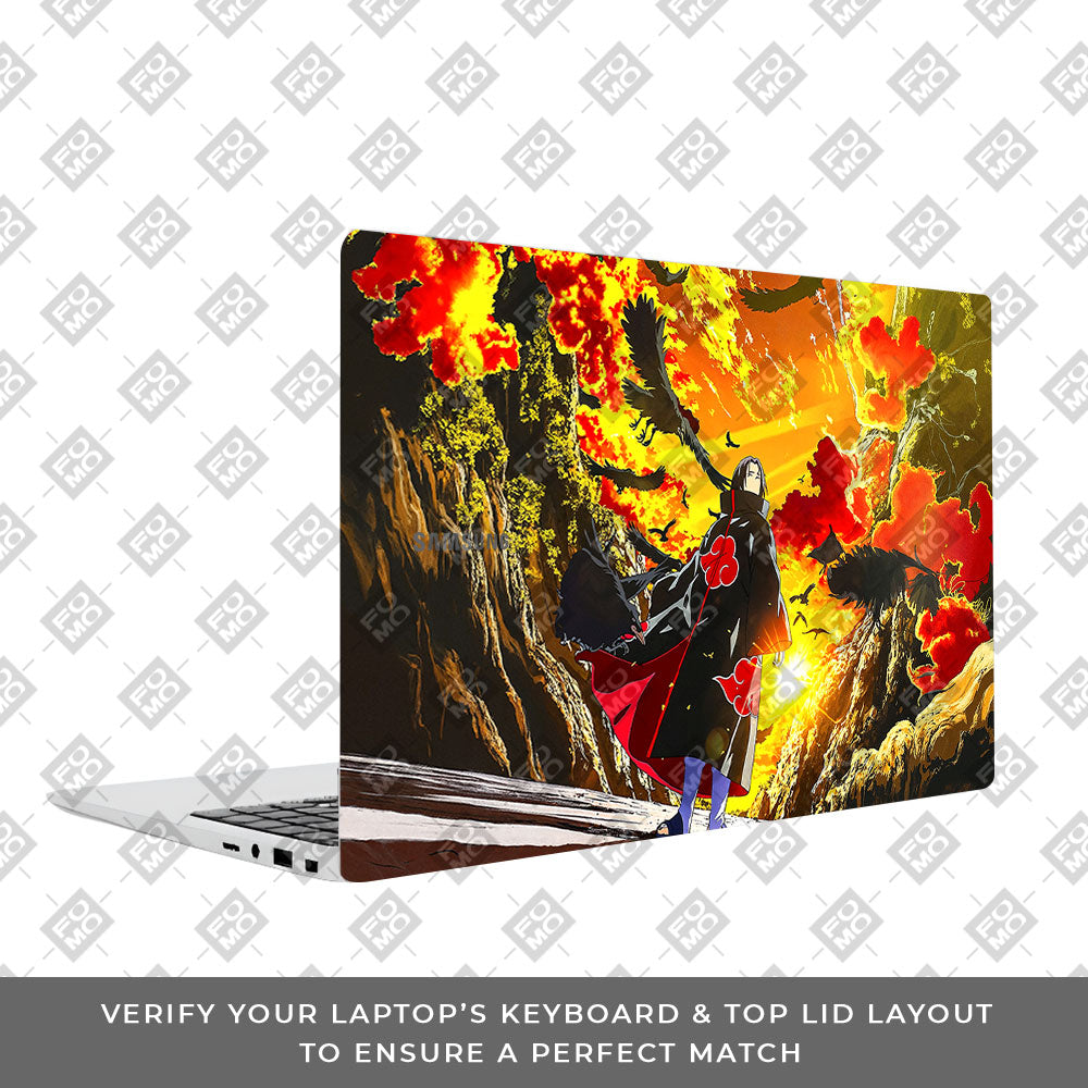 Itachi with Flock of Crows Samsung Galaxy Book 4 15.6 Laptop Skin