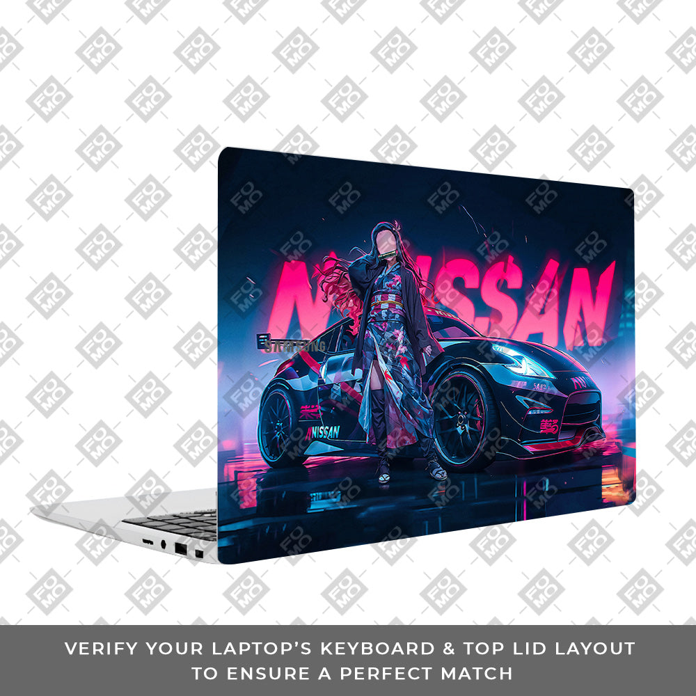 Neon Bloom Nezuko Racer Samsung Galaxy Book 4 15.6 Laptop Skin