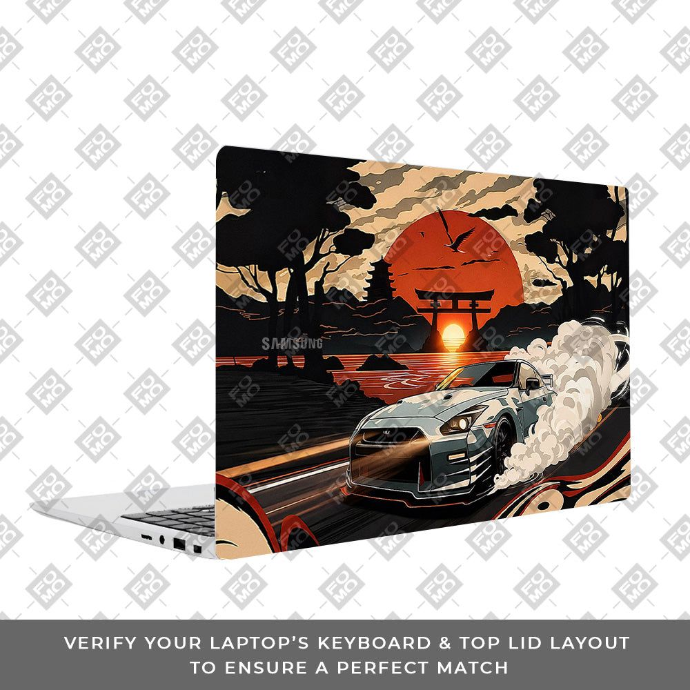 Samurai Rising Sun GTR Samsung Galaxy Book 4 15.6 Laptop Skin
