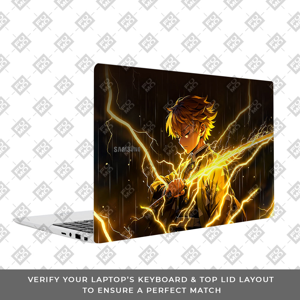 Thunder Soul Lightning Zenitsu Samsung Galaxy Book 4 15.6 3D Laptop Skin