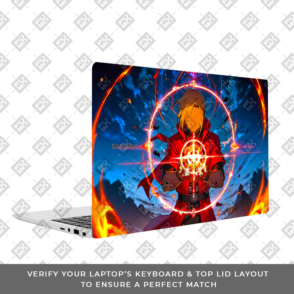 Edward Elric Fullmetal Alchemist Samsung Galaxy Book 4 15.6 Laptop Skin
