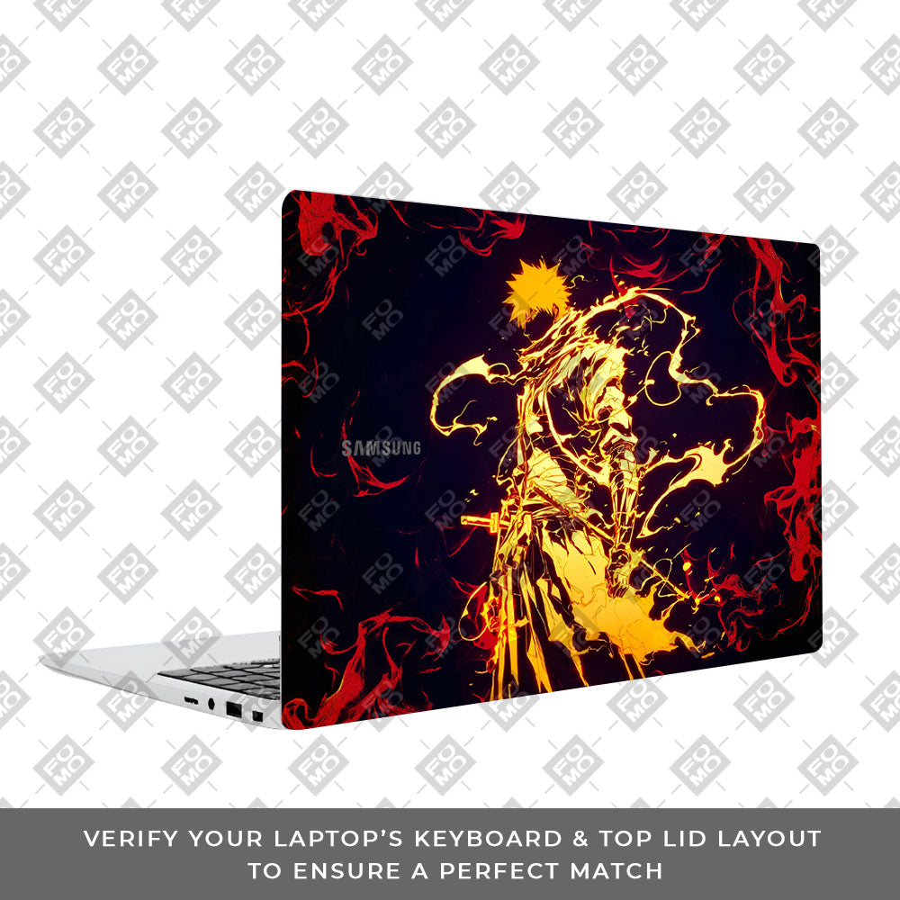 Bleach Ichigo Bankai Form Samsung Galaxy Book 4 15.6 Laptop Skin