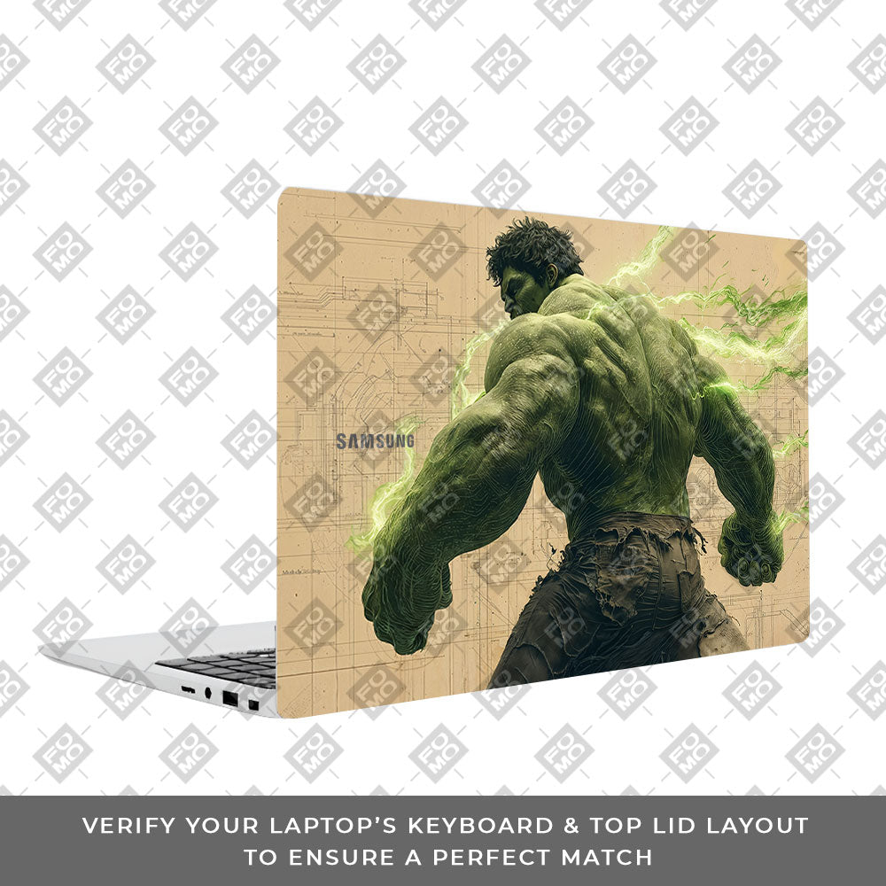 Hulk Unleashed Samsung Galaxy Book 4 15.6 Laptop Skin