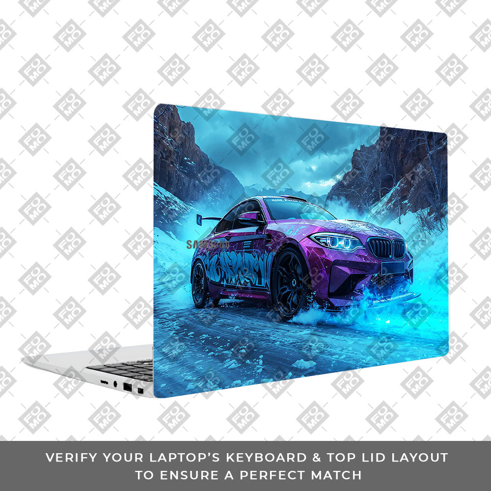 BMW Neon Drift Samsung Galaxy Book 4 15.6 Laptop Skin