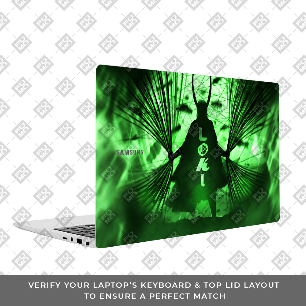 Loki's Green Aura Samsung Galaxy Book 4 15.6 Laptop Skin