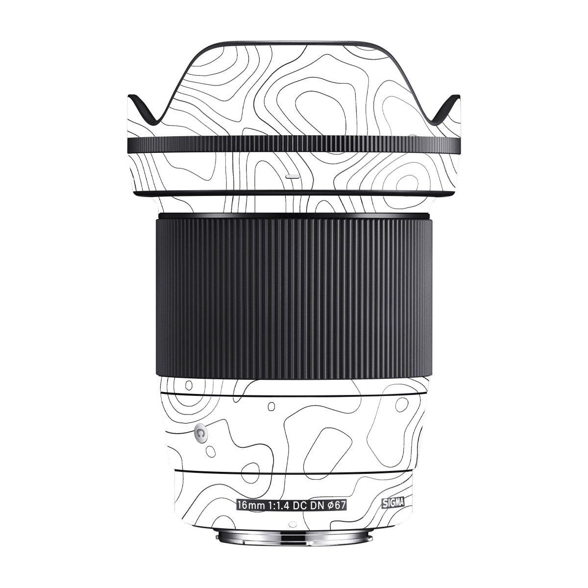 White Contour Design Sigma 16mm F/1.4 DC DN Camera Lens Skin