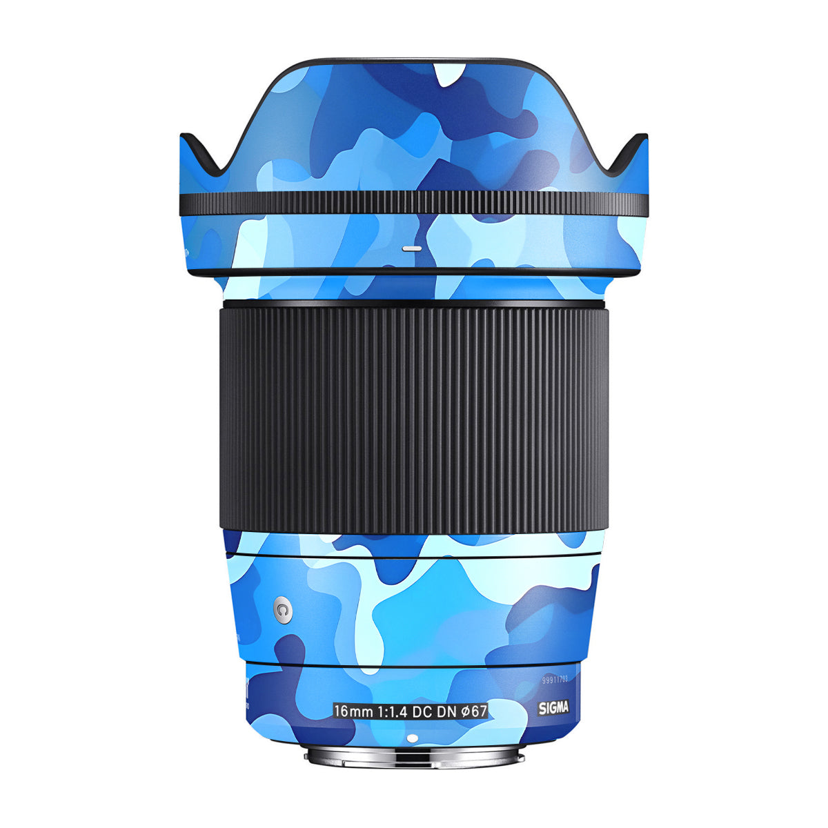 Arctic Blue Camo Pattern Sigma 16mm F/1.4 DC DN Camera Lens Skin
